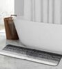 Black Microfiber Striped Anti-Skid Rubber Latex Backing Floor Runner