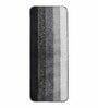 Black Microfiber Striped Anti-Skid Rubber Latex Backing Floor Runner