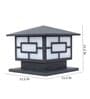 Lovida Black Mild Steel Gate Light