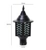Black Mild Steel Gate Light