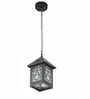 Laron Black Metal Outdoor Hanging Light