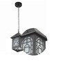 Laron Black Metal Outdoor Hanging Light