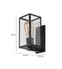 Black Mild Steel Wall Light
