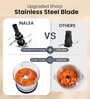 Black Mixer Grinder with Stainless Steel Blade