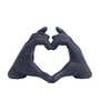 Black Modern Heart Shape Hand Showpiece-Vintage Finish