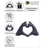 Black Modern Heart Shape Hand Showpiece-Vintage Finish