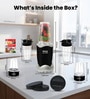Black Multi-Jar Nutri Blender with Frother & Travel Cups