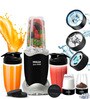 Black Multi-Jar Nutri Blender with Frother & Travel Cups