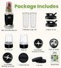 Black Multi-Jar Nutri Blender with Frother & Travel Cups