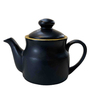 Muse 300ml Black & Yellow Ceramic Tea Pot