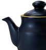Muse 300ml Black & Yellow Ceramic Tea Pot