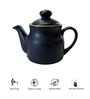 Muse 300ml Black & Yellow Ceramic Tea Pot