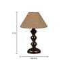 Black Natural Fiber Shade Table Lamp With Copper Base