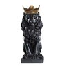 Black Nordic Regal Lion Resin Figurine