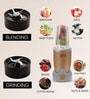 Black Nutri Blender & Dry Grinder with Sipper Lid