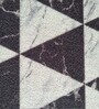 Black Nylon Geometric Pattern 47.2 x 19.6 Inches Runner