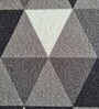 Black Nylon Geometric Pattern 47.2 x 19.6 Inches Runner