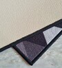 Black Nylon Geometric Pattern 47.2 x 19.6 Inches Runner