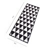 Black Nylon Geometric Pattern 47.2 x 19.6 Inches Runner