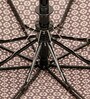 Black Graphic Printed 3 Fold Nylon Umbrella