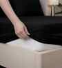Black Onxy Solid 300 TC Pure Cotton King Fitted Bedsheet with 2 Pillow Covers