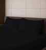 Black Onxy Solid 500 TC Pure Cotton King Fitted Bedsheet with 2 Pillow Covers