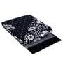 Black Chenille Vintage 4 x 6 Feet Machine Made Carpet