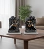 Black Owl Showpiece with Marble Base set of 2