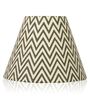 Ebony Chevrons 20cm Empire Paper  Lampshade (Black)