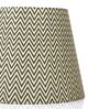 Ebony Chevrons 40cm Straight Empire Paper  Lampshade (Black)