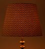 Ebony Chevrons 40cm Straight Empire Paper  Lampshade (Black)