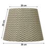 Ebony Chevrons 30cm Straight Empire Paper  Lampshade (Black)