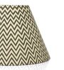 Ebony Chevrons 30cm Empire Paper  Lampshade (Black)