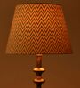 Ebony Chevrons 30cm Straight Empire Paper  Lampshade (Black)