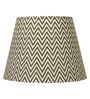 Ebony Chevrons 30cm Straight Empire Paper  Lampshade (Black)