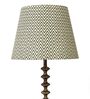 Ebony Chevrons 40cm Straight Empire Paper  Lampshade (Black)