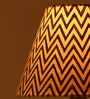 Ebony Chevrons 20cm Empire Paper  Lampshade (Black)