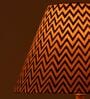 Ebony Chevrons 30cm Empire Paper  Lampshade (Black)