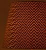 Ebony Chevrons 40cm Straight Empire Paper  Lampshade (Black)