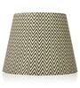 Ebony Chevrons 40cm Straight Empire Paper  Lampshade (Black)