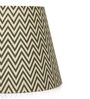 Ebony Chevrons 30cm Straight Empire Paper  Lampshade (Black)