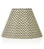Ebony Chevrons 30cm Empire Paper  Lampshade (Black)