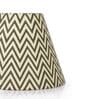 Ebony Chevrons 20cm Empire Paper  Lampshade (Black)