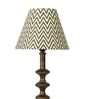 Ebony Chevrons 20cm Empire Paper  Lampshade (Black)