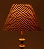 Ebony Chevrons 30cm Empire Paper  Lampshade (Black)