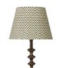 Ebony Chevrons 30cm Straight Empire Paper  Lampshade (Black)
