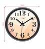 Black Plastic 12-Inch Curve Bold Numeric (Quartz Movement) Wall Clock