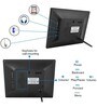 Black Plastic 8 Inch Digital Photo Frame