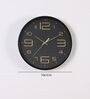 Black Plastic Analog Wall Clock