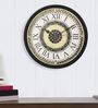 Black Plastic Analog Designer Wall Clock